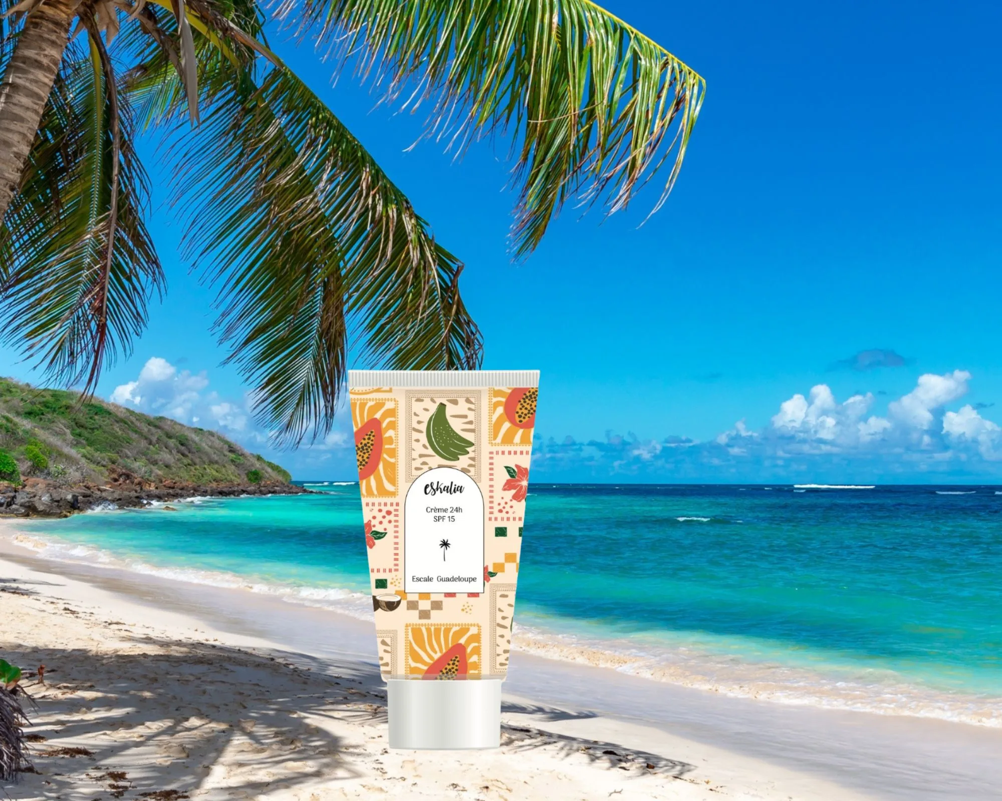 Crème 24h SPF 15 escale Guadeloupe Eskalia