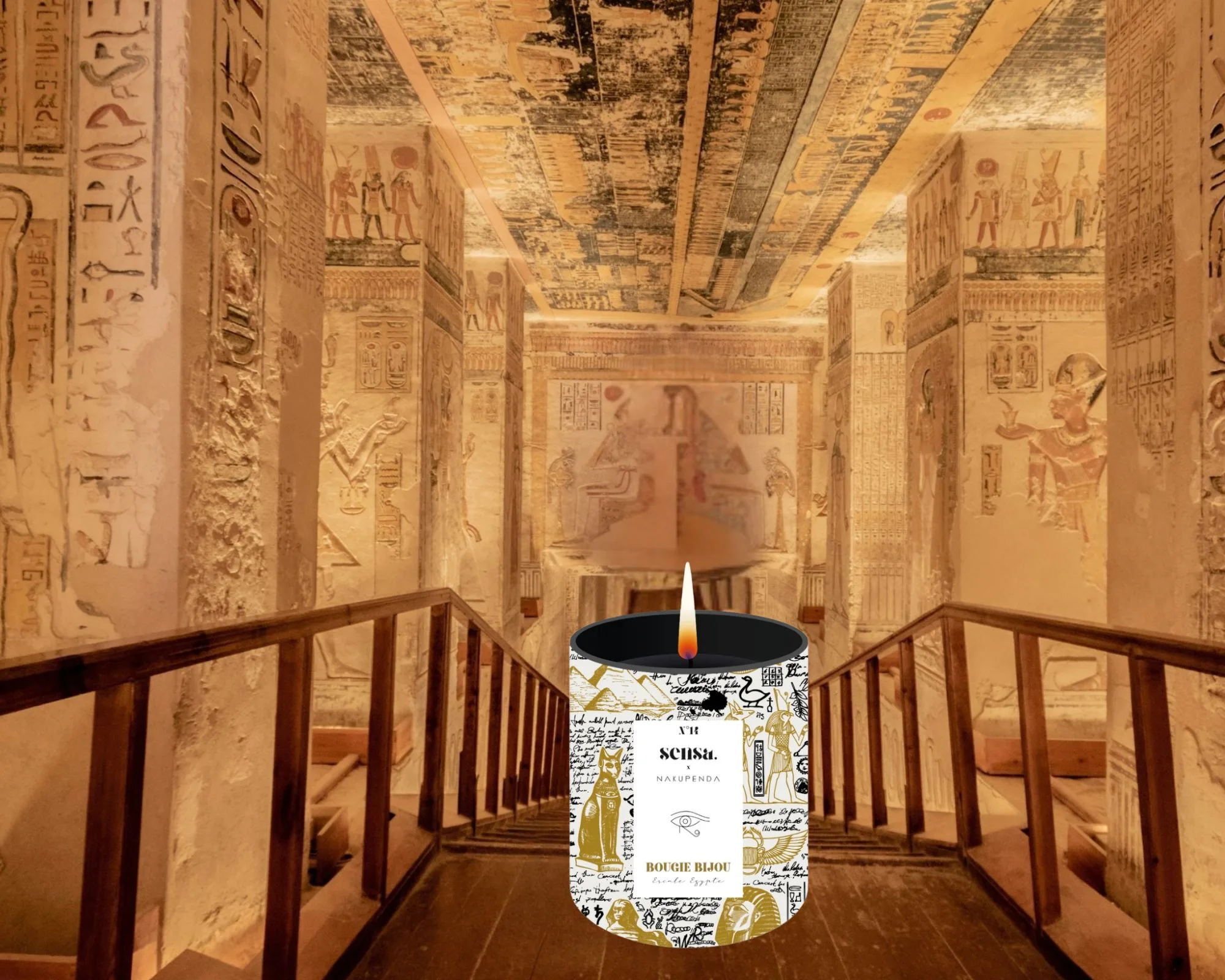 Bougie bijou Escale Egypte