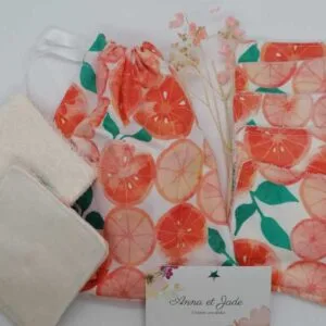 Kit de 3 cotons et 2 lingettes lavables