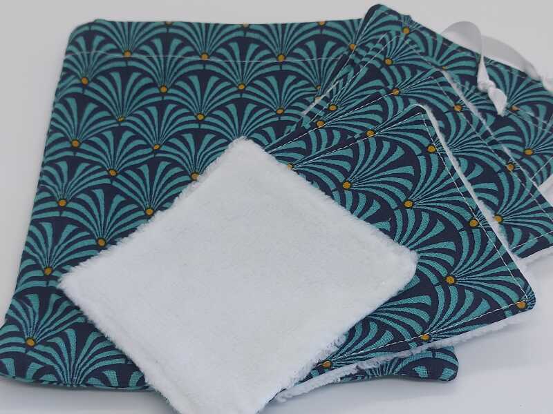 Pochette éventails vert