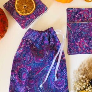 Pochette Paislay mauve